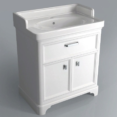 Тумба под раковину Kerama Marazzi Pompei 80 1 ящик, 2 дверцы Белая