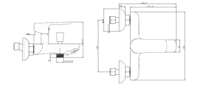Смеситель для ванны Bien Torres BB01017102 Хром