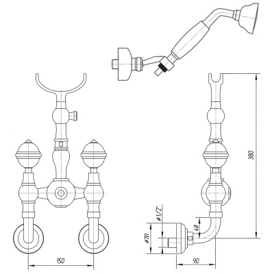 Смеситель для душа Migliore Cristalia ML.CRS-3746 Хром