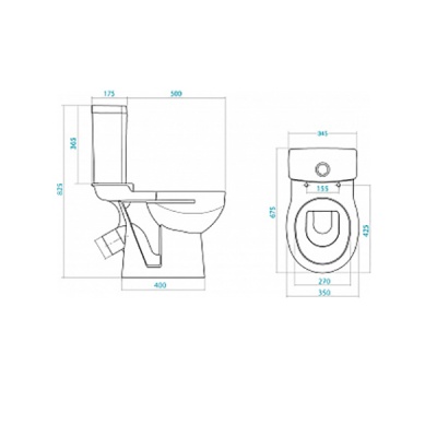 Унитаз Santek Версаль 1.WH30.2.406 с бачком и сиденьем Микролифт