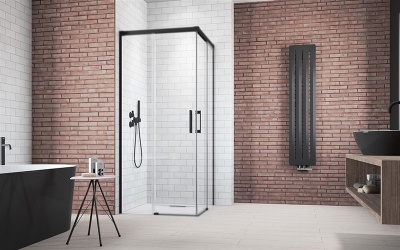 Дверь душевого уголка Radaway Idea Black KDD 100 L профиль Черный стекло прозрачное
