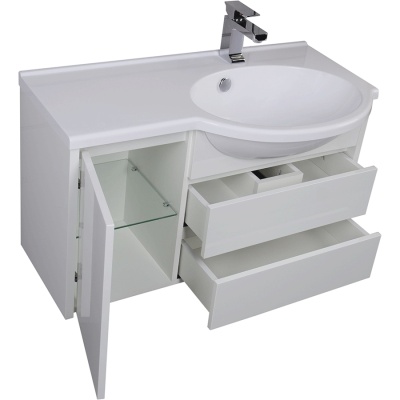 Комплект мебели для ванной Aquanet Лайн 90 R 167611 Белый