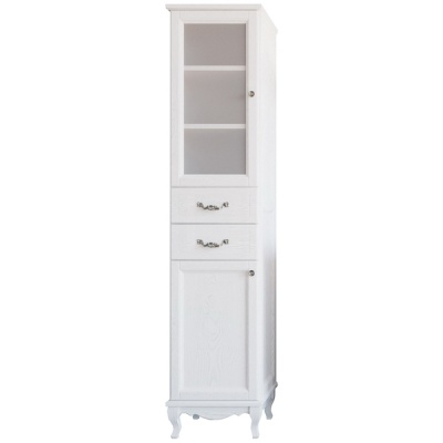 Шкаф пенал ValenHouse Эллина 40 E40_КБLХ L Белый ручки Хром