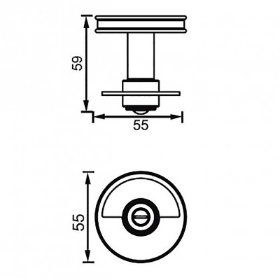 Крючок Aquanet 6382 Хром