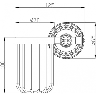 Держатель освежителя воздуха ZorG BR AZR 19 BR Бронза