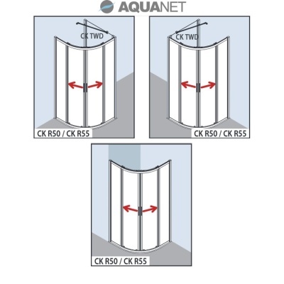 Душевой уголок Kermi Cada XS CK T50 10020 VPK Хром/стекло прозрачное
