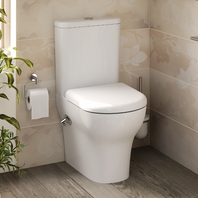 Унитаз компакт Vitra Zentrum 5780B003-1510 с бидеткой и смесителем с сиденьем Микролифт