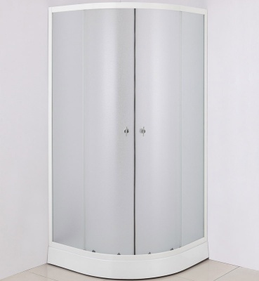 Душевой уголок Niagara NG-007 90x90 с поддоном профиль Хром стекло матовое