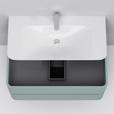 Тумба под раковину AM.PM Sensation 100 M30FHX1002GG подвесная Мятная