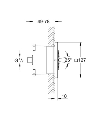 Боковая форсунка Grohe Rainshower F-series 27251000 Хром