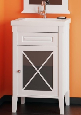 Комплект мебели для ванной Opadiris Палермо 50 R Белый матовый