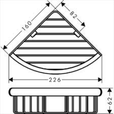 Полочка Hansgrohe Logis Universal 41710000 Хром