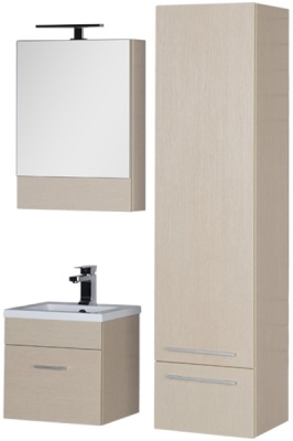 Зеркальный шкаф Aquanet Нота 50 172681 L Дуб светлый