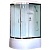 Душевая кабина Royal Bath ВК 120x80 RB8120BK6-WT-CH-R стекло прозрачное задние стенки Белые