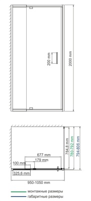 Душевой уголок WasserKRAFT Berkel 48P17 100x80 прямоугольный Хром