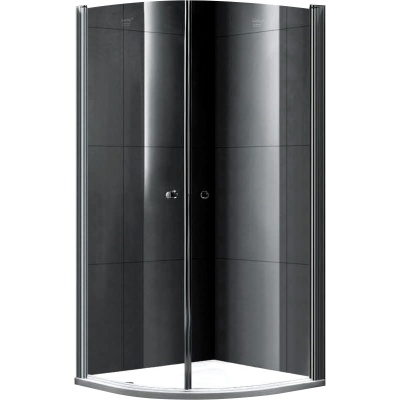 Душевой уголок Gemy New Rockcoco 90х190 профиль Хром стекло прозрачное