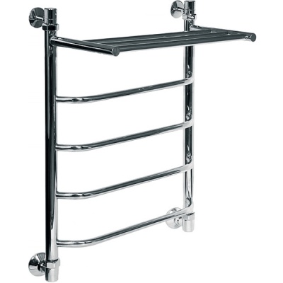 Водяной полотенцесушитель Ника Trapezium ЛТ/ВП 60x60 с полкой Хром