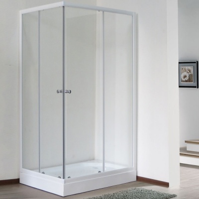 Душевой уголок Royal Bath HPD 75х120 RB1275HPD-T без поддона профиль Белый стекло прозрачное