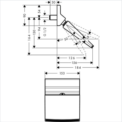 Верхний душ Hansgrohe Raindance 26442000 Хром