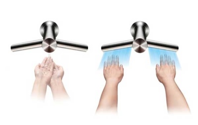 Смеситель для раковины Dyson Airblade Wash+Dry WD 06 с сушилкой Хром матовый