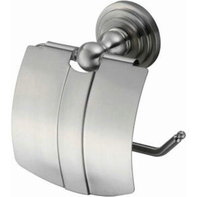 Держатель туалетной бумаги WasserKRAFT Ammer K-7025 с крышкой Хром матовый