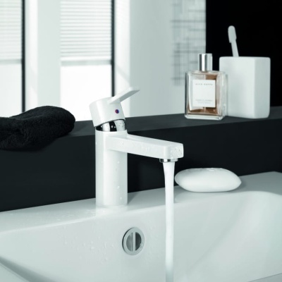 Смеситель для раковины Kludi Zenta 382509175 Белый Хром