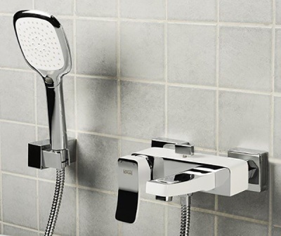 Смеситель для ванны WasserKRAFT Aller 1061W Хром Белый
