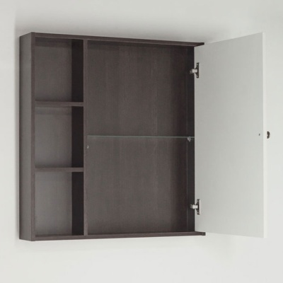 Зеркальный шкаф Style Line Кантри 75 Венге Лен Белый