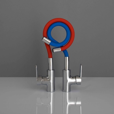 Смеситель для кухни Aquanet FF6239 189333 Хром Красный