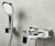 Смеситель для ванны WasserKRAFT Aller 1061W Хром Белый