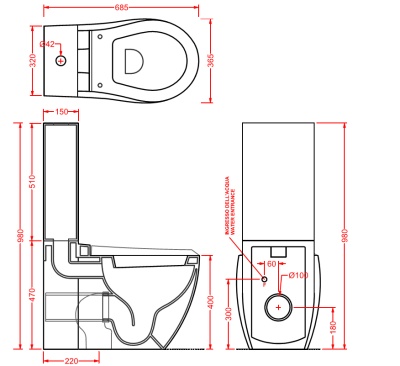 Унитаз Artceram Blend BLV003 01 00 Белый