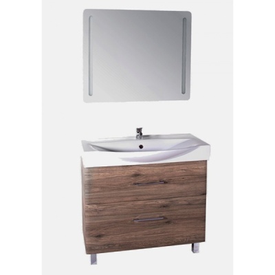 Зеркало АСБ-мебель Андрия 85 10143 с подсветкой Дуб