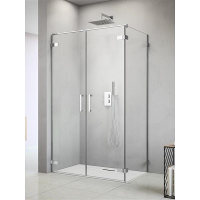 Душевая стенка Radaway Arta S 2 80 боковая профиль Хром стекло прозрачное