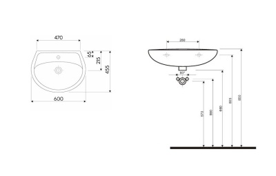 Раковина Kolo Idol 60 M11160000 Белая
