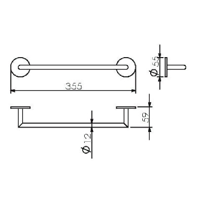 Полотенцедержатель Langberger Molveno 30801C Хром