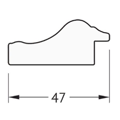 Зеркало Evoform Definite 152х72 Алебастр