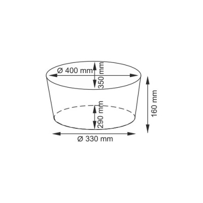 Корзина для белья WasserKRAFT Rossel 40x34x16 WB-280-M Белая