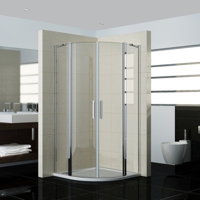 Душевой уголок Good Door Pandora R-80 80x80 профиль Хром стекло прозрачное