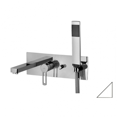 Смеситель для ванны Paffoni Ringo RIN001BO Белый матовый