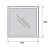 Комплект мебели для ванной BelBagno SET-KRAFT-800-BO-C-BB344-LOY-GRT-800/800 с зеркалом и смесителем Bianco Opaco, столешница - Cemento (без нанесения узора)