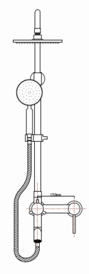 Душевая система Seaman Eco Koblenz SSN-2348C Сталь