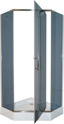 Душевой уголок Parly ZPE91 90х195 профиль Сатин стекло тонированное