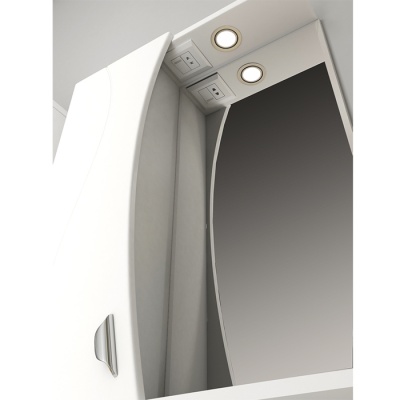 Зеркало со шкафом Vigo Faina 55 L с подсветкой Белое