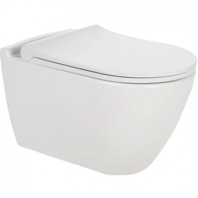 Комплект унитаза Berges Wasserhaus Toma Rimless с инсталляцией 043213 с сиденьем Микролифт и клавишей смыва Хром Комплект унитаза Berges Wasserhaus Toma Rimless с инсталляцией 043213 с сиденьем Микролифт и клавишей смыва Хром