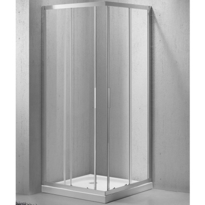 Душевой уголок BelBagno Sela A-2 95x95 профиль Хром стекло прозрачное