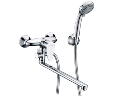 Смеситель для ванны WasserKRAFT Leine 3502L универсальный Хром