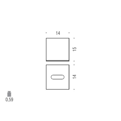 Контейнер для бумажных полотенец Colombo Design Black&White B9204.EPN Черный