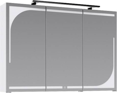 Зеркальный шкаф Aqwella Папирус 120 Pap.04.12/W с подсветкой Белый