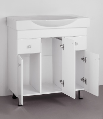 Тумба под раковину Style Line Крокус 75 Белый глянец