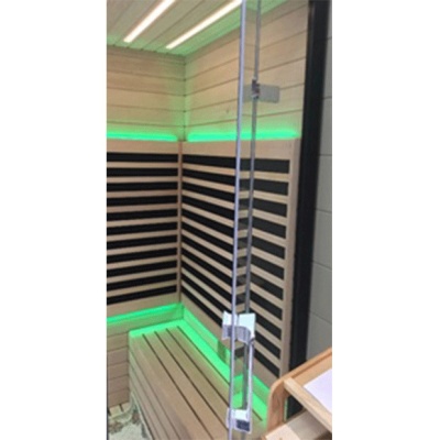 Душевая кабина Orans SN-99100 RS 180x130 с сауной профиль Черный задние стенки Белые